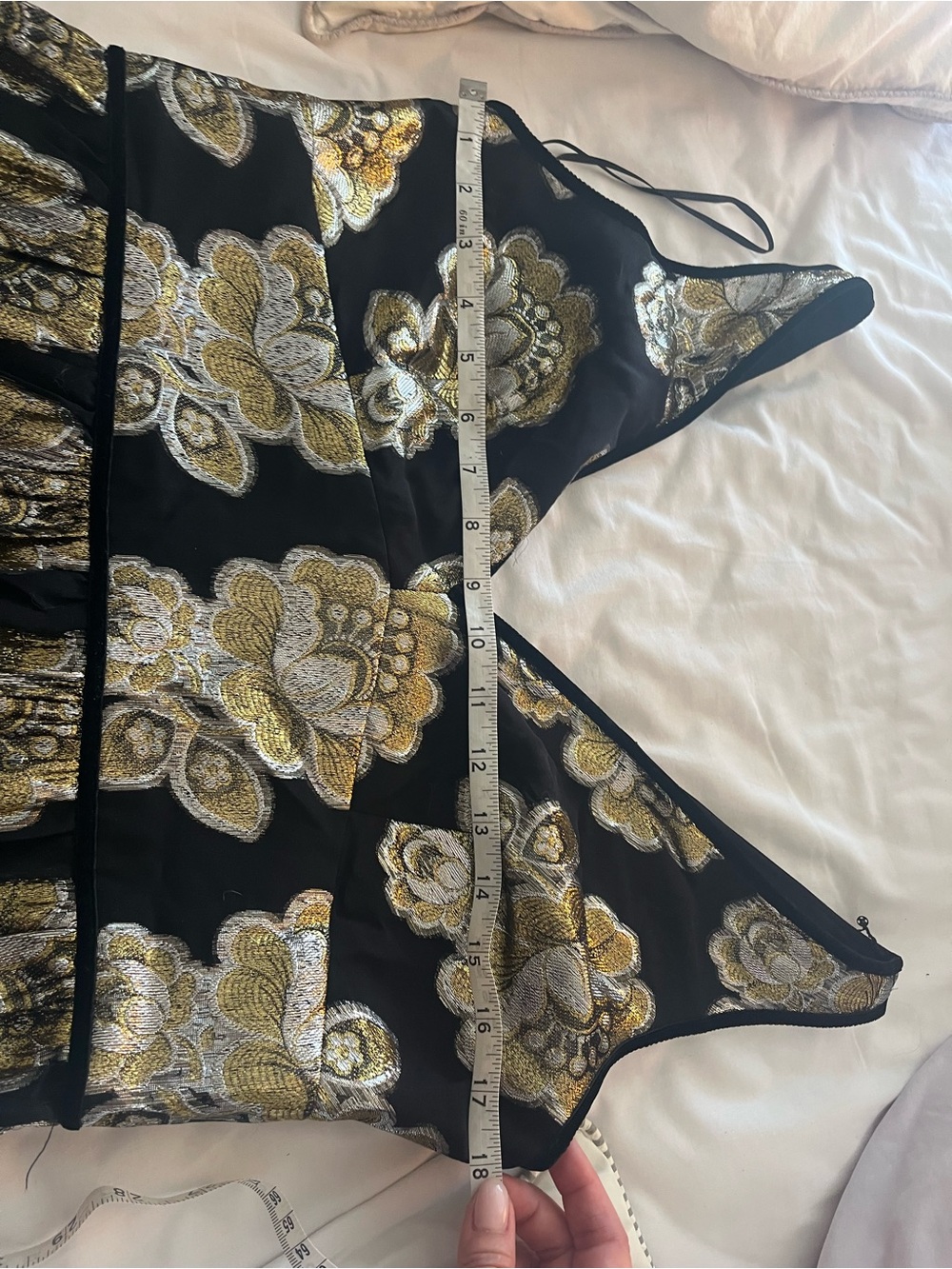 J Crew metallic floral print cocktail dress - Picture 8 of 12